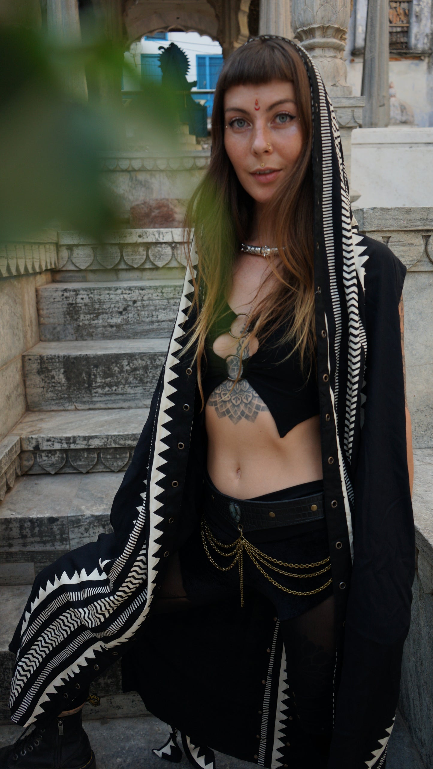 Saral Dark Kimono