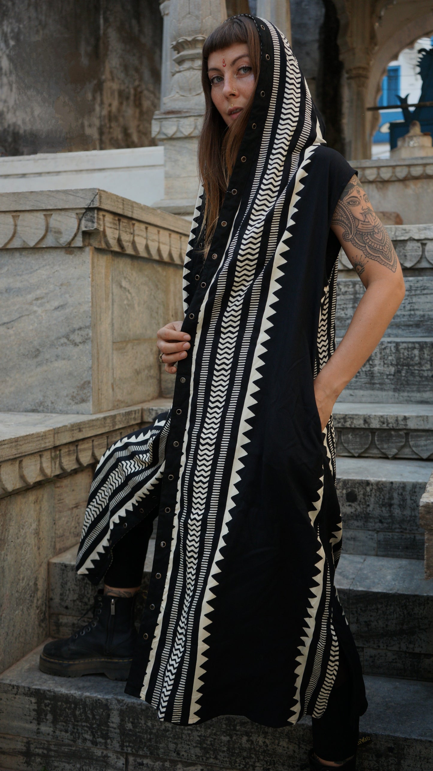 Saral Dark Kimono