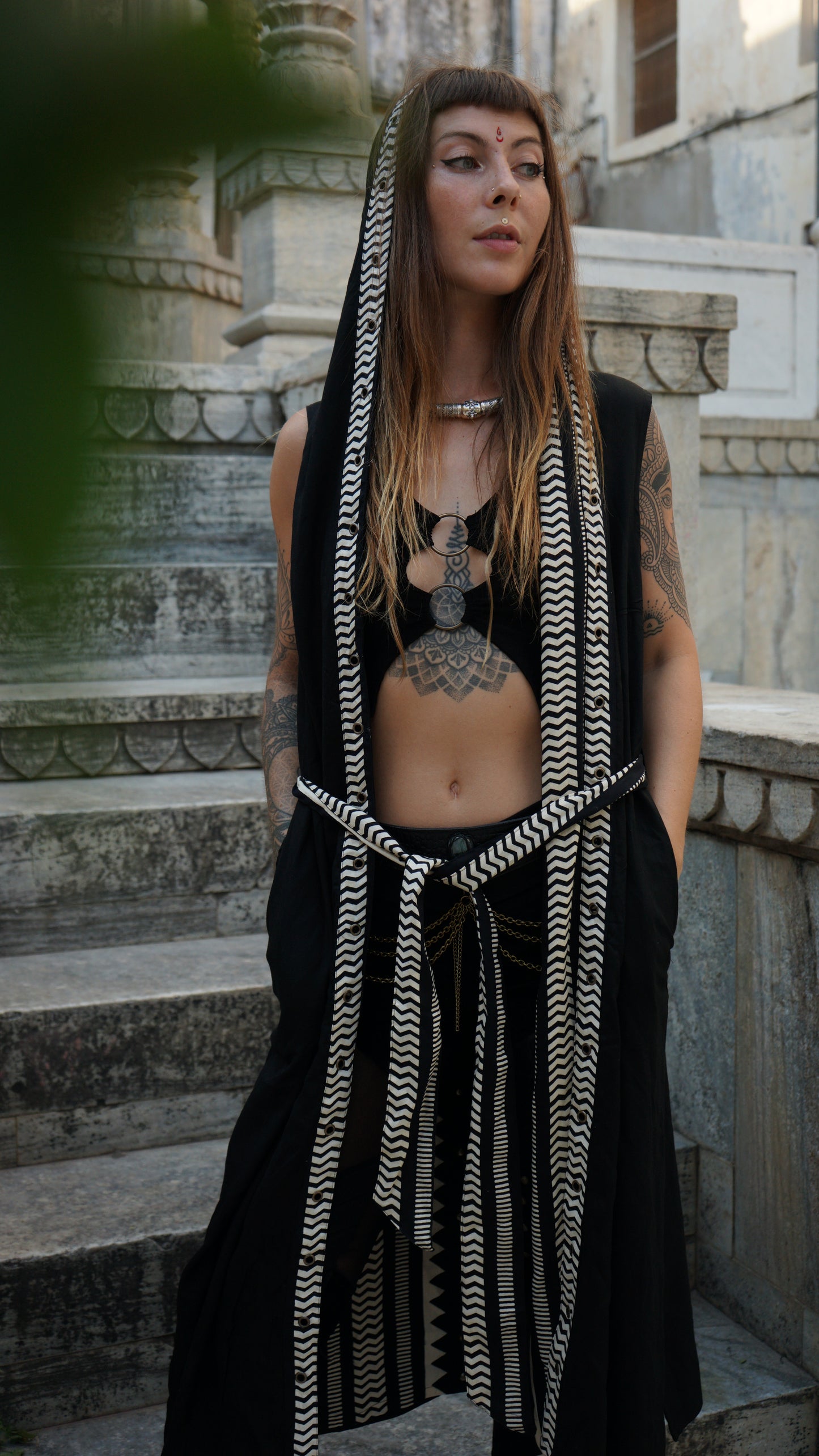 Saral Dark Kimono