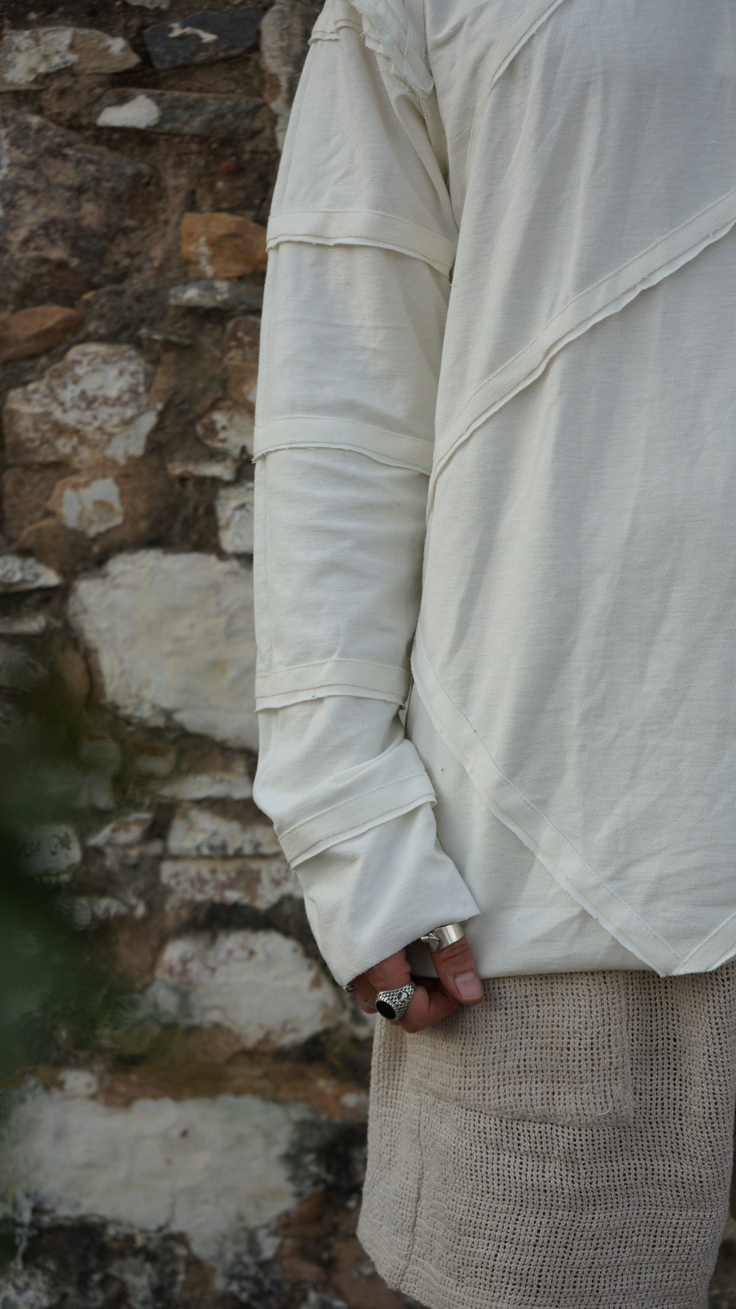 Vaastavik White Sweater