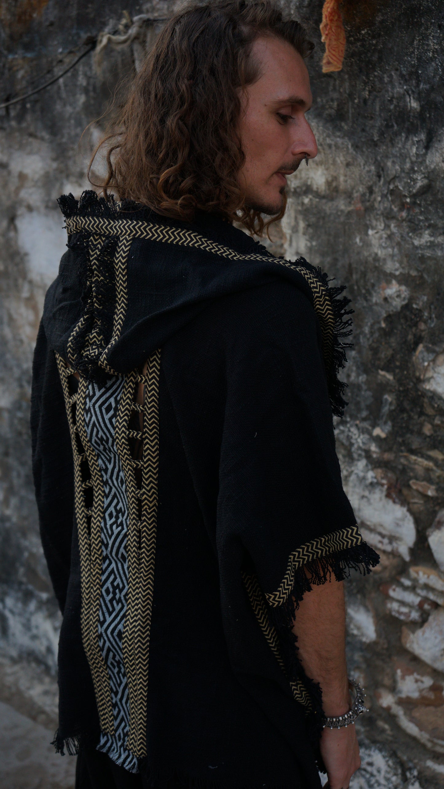 Tribal Black Kimono