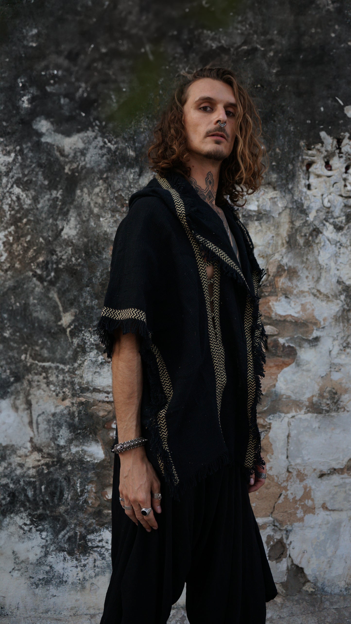 Tribal Black Kimono