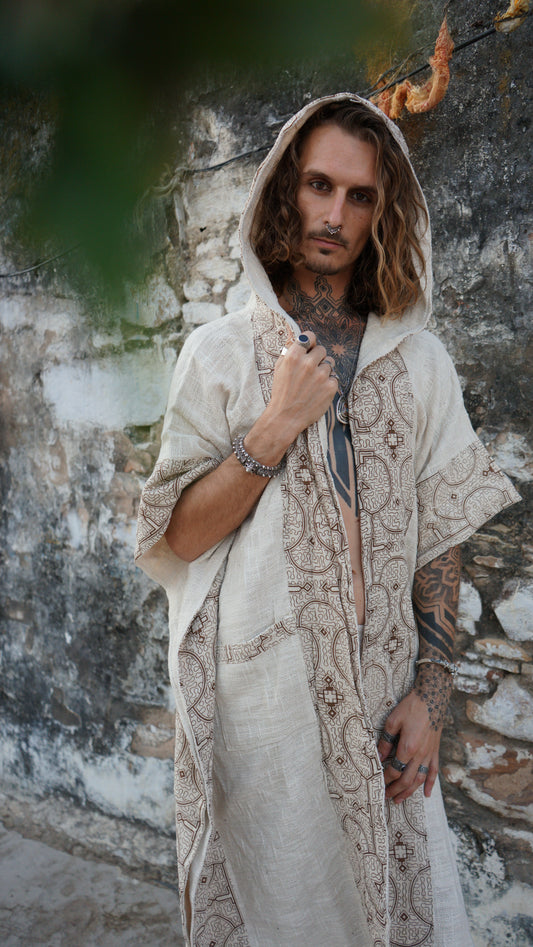 Pramanik Kimono White